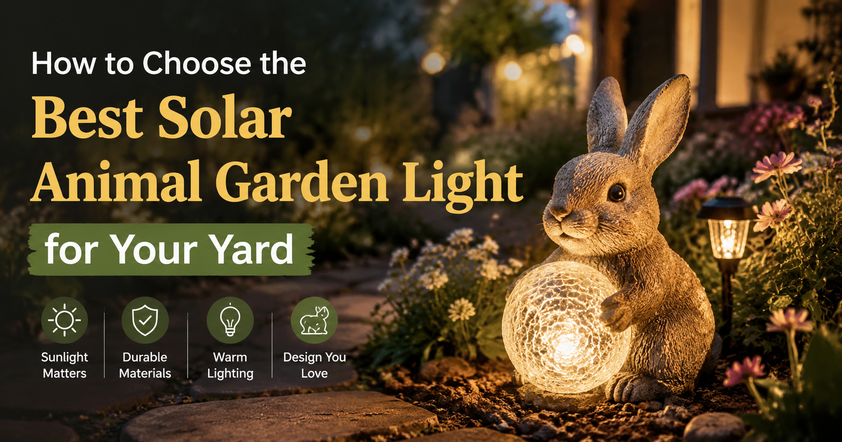 How to Choose the Best Solar Animal Garden Light for Your Yard