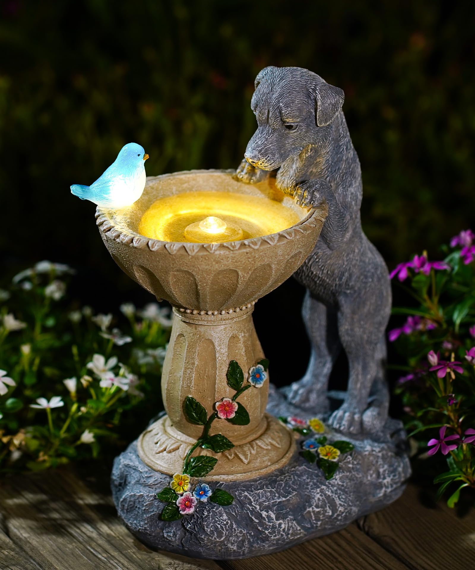 Solar Cat Garden Statue Light IP44 Weatherproof Outdoor Decor Gift for Mom Grandma